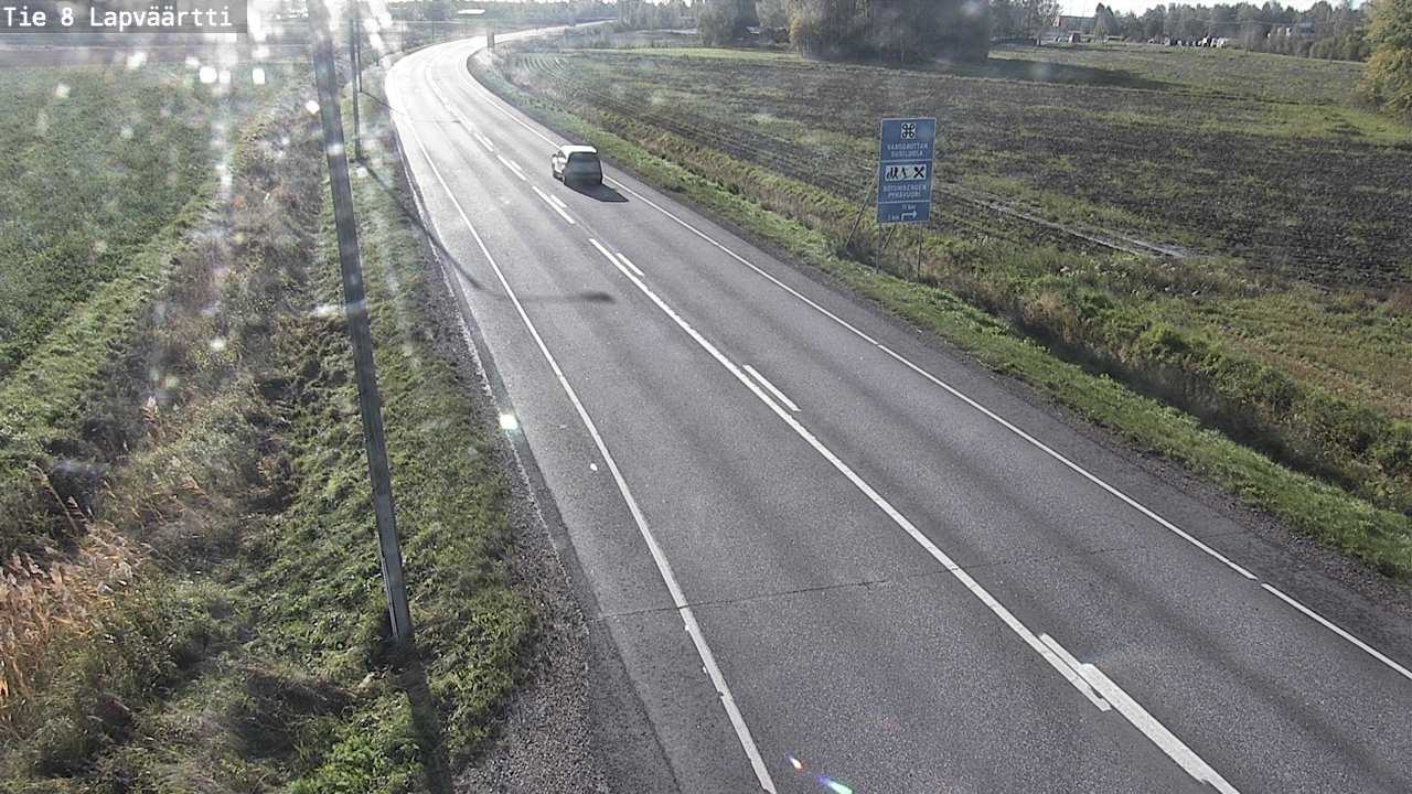 Weather Camera Image Road 8 Kristiinankaupunki, Lapväärtti, Kristiinankaupunki, Pohjanmaa