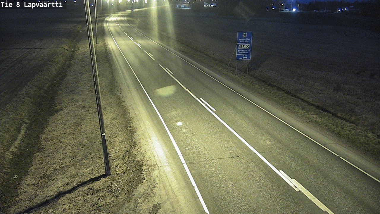 Weather Camera Image Väg 8 Kristinestad, Lappfjärd, Kristiinankaupunki, Pohjanmaa
