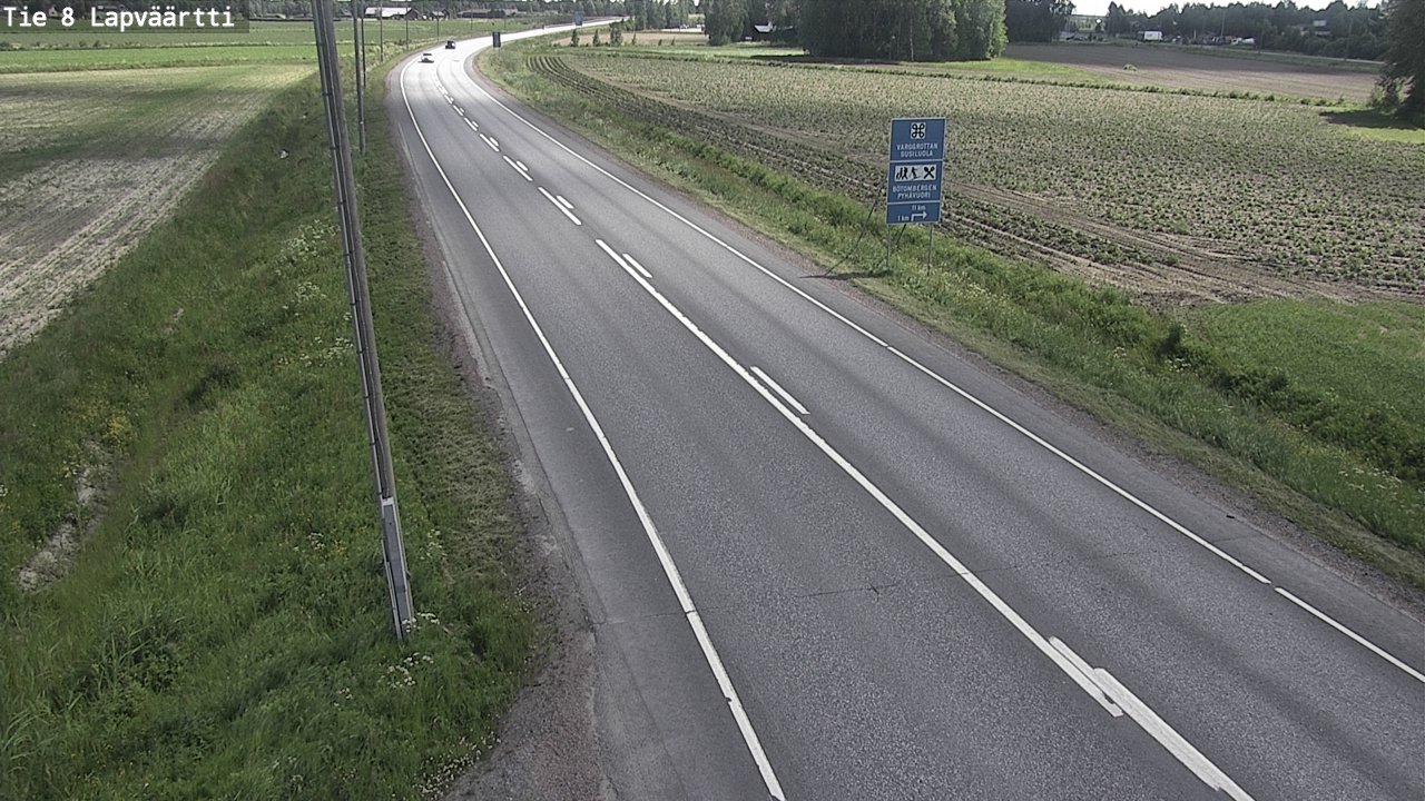 Weather Camera Image Road 8 Kristiinankaupunki, Lapväärtti, Kristiinankaupunki, Pohjanmaa