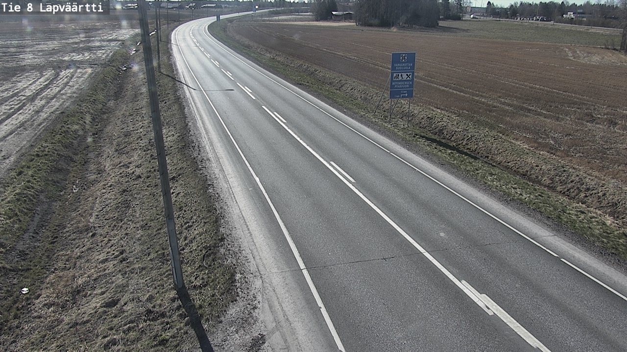 Weather Camera Image Väg 8 Kristinestad, Lappfjärd, Kristiinankaupunki, Pohjanmaa