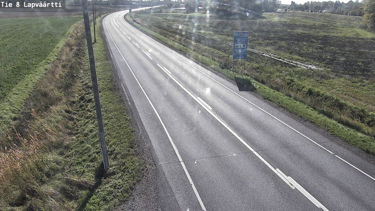 Weather Camera Image Road 8 Kristiinankaupunki, Lapväärtti, Kristiinankaupunki, Pohjanmaa