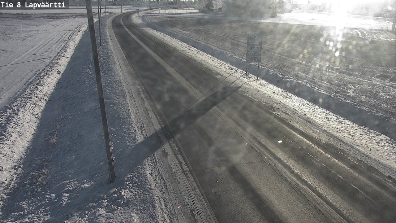 Weather Camera Image Road 8 Kristiinankaupunki, Lapväärtti, Kristiinankaupunki, Pohjanmaa