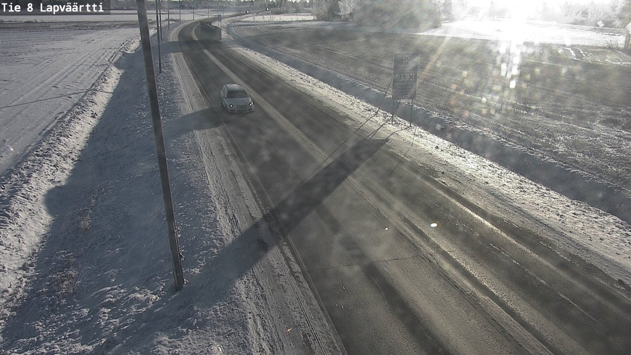 Weather Camera Image Road 8 Kristiinankaupunki, Lapväärtti, Kristiinankaupunki, Pohjanmaa