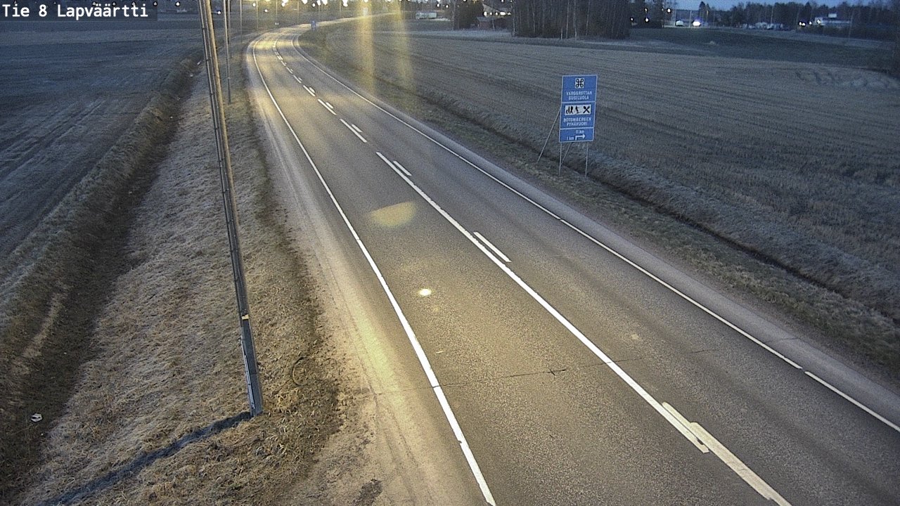 Weather Camera Image Väg 8 Kristinestad, Lappfjärd, Kristiinankaupunki, Pohjanmaa