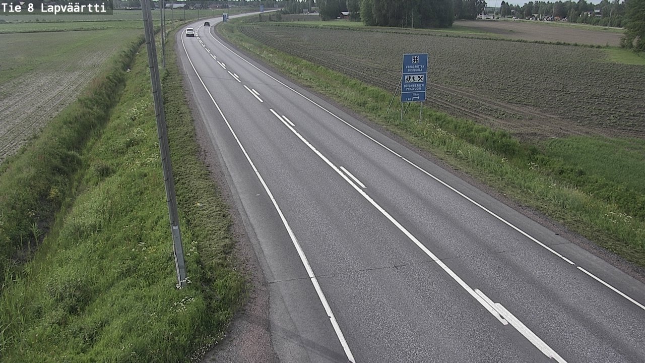 Weather Camera Image Road 8 Kristiinankaupunki, Lapväärtti, Kristiinankaupunki, Pohjanmaa