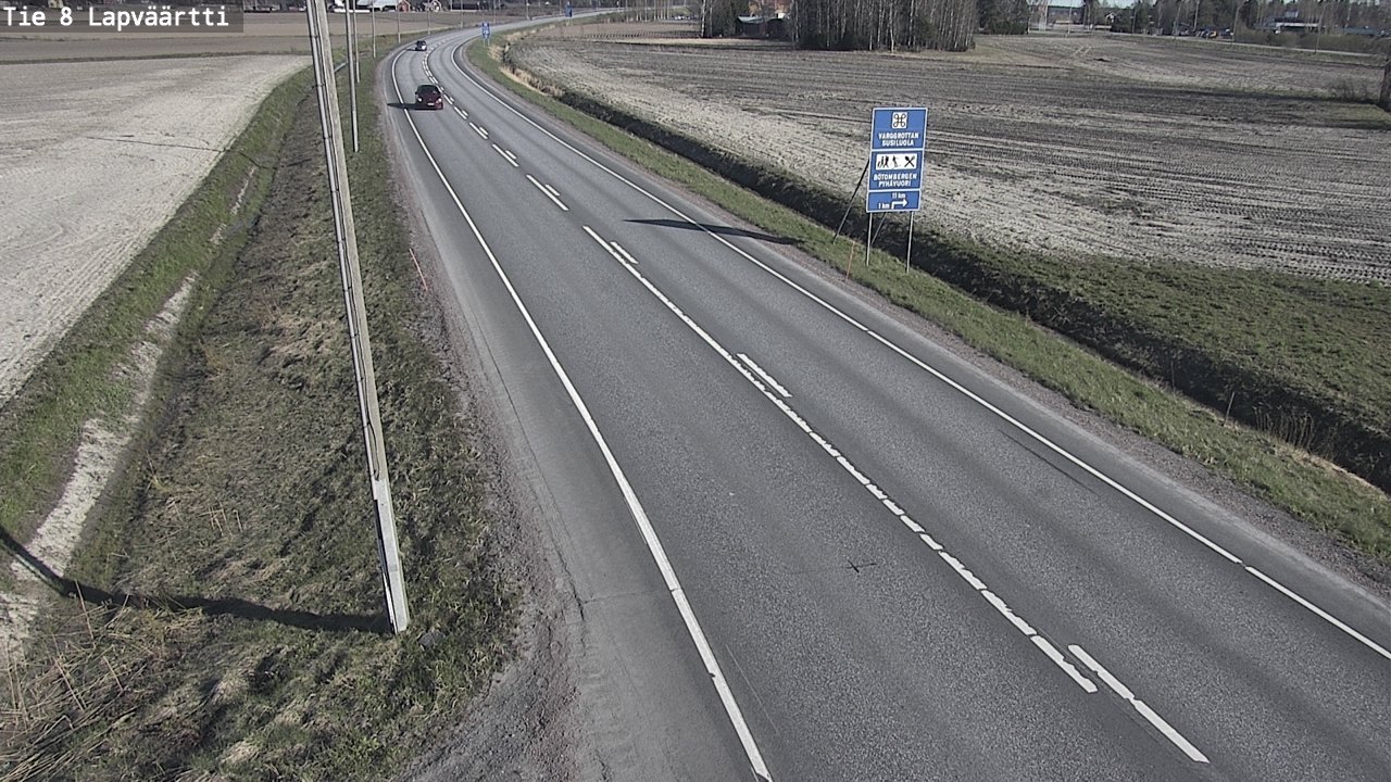 Weather Camera Image Väg 8 Kristinestad, Lappfjärd, Kristiinankaupunki, Pohjanmaa
