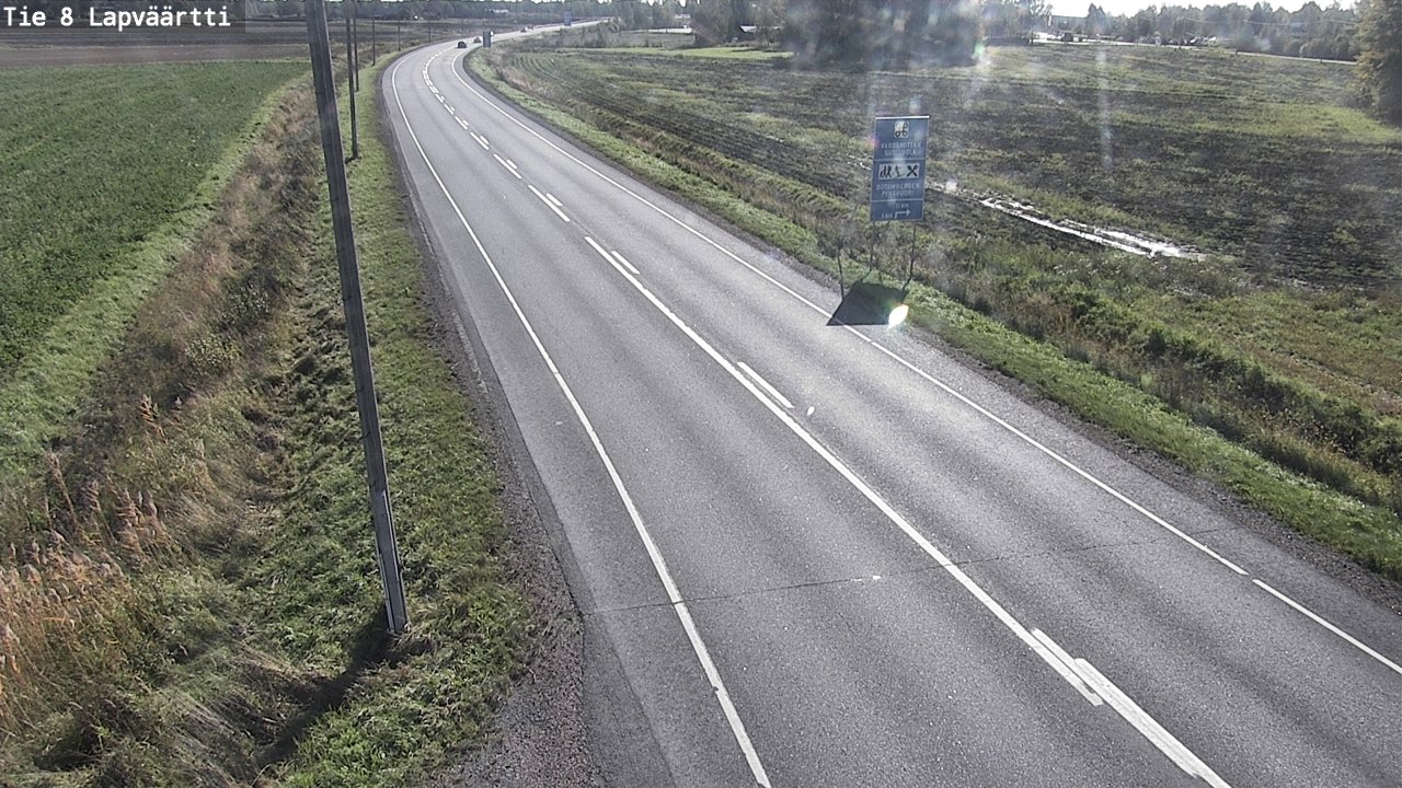 Weather Camera Image Road 8 Kristiinankaupunki, Lapväärtti, Kristiinankaupunki, Pohjanmaa