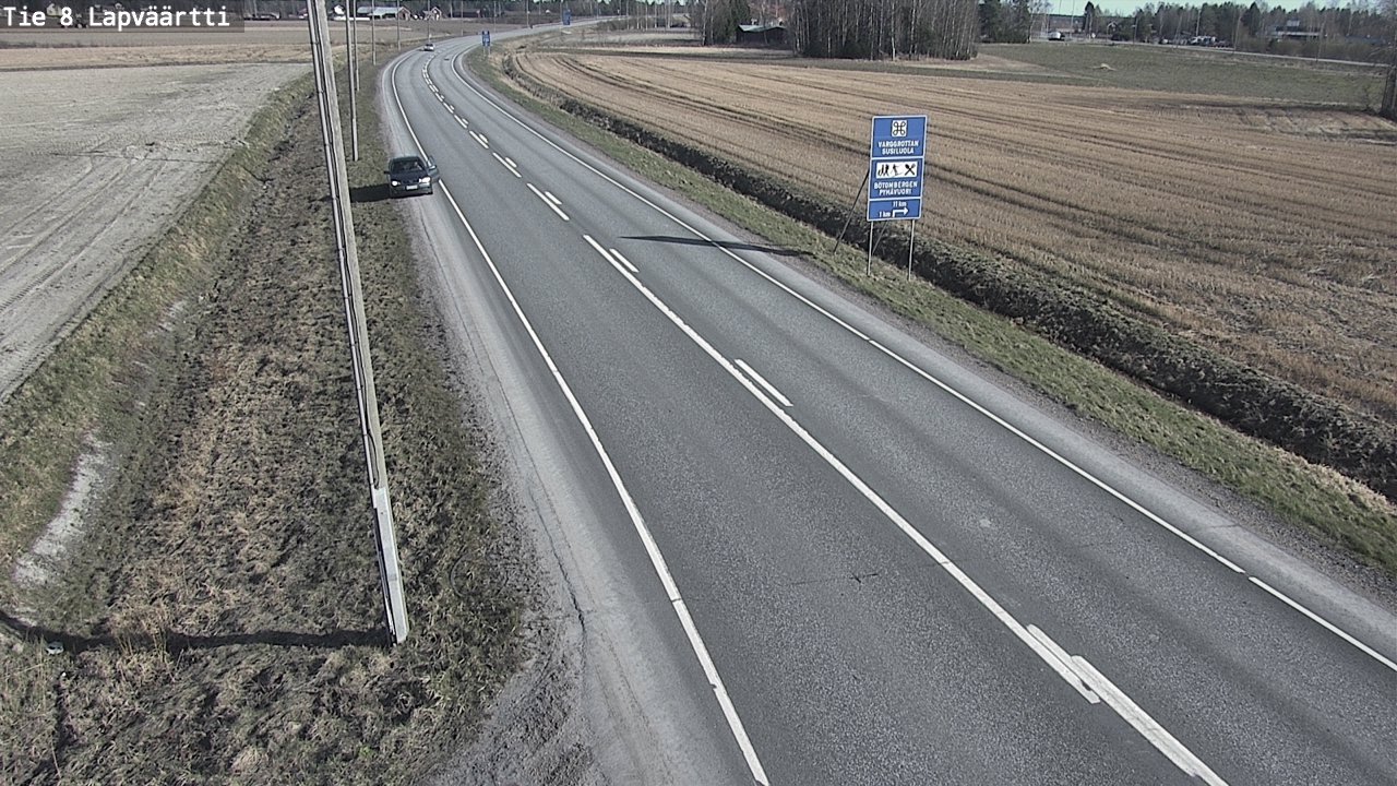 Weather Camera Image Väg 8 Kristinestad, Lappfjärd, Kristiinankaupunki, Pohjanmaa