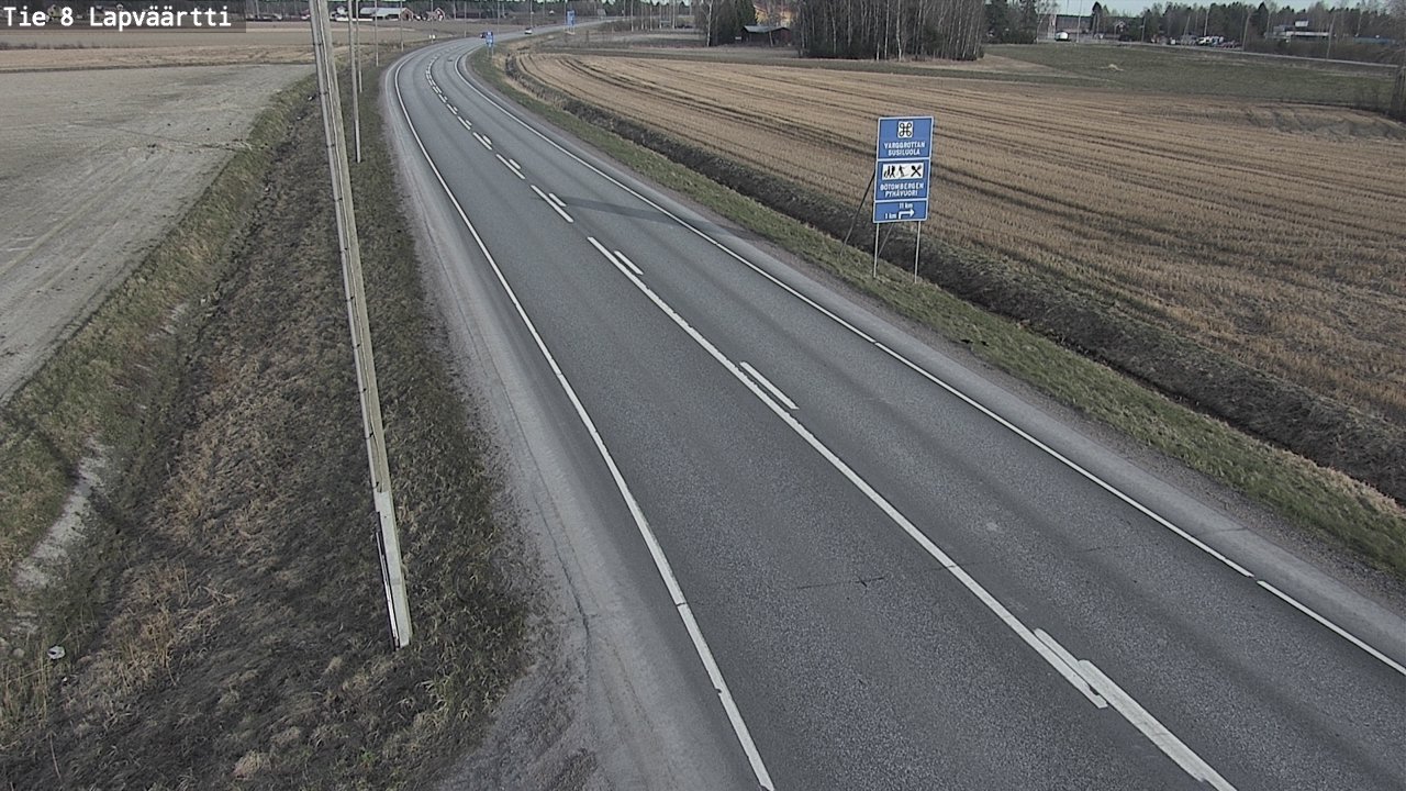 Weather Camera Image Väg 8 Kristinestad, Lappfjärd, Kristiinankaupunki, Pohjanmaa