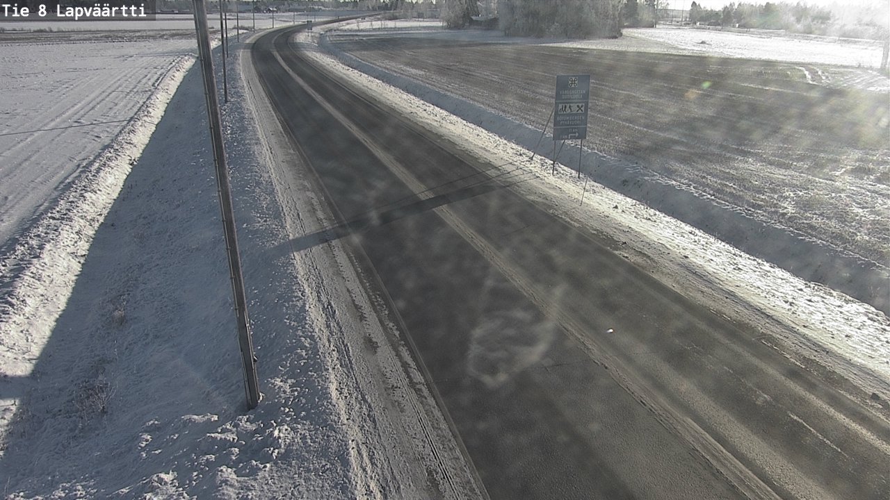 Weather Camera Image Road 8 Kristiinankaupunki, Lapväärtti, Kristiinankaupunki, Pohjanmaa
