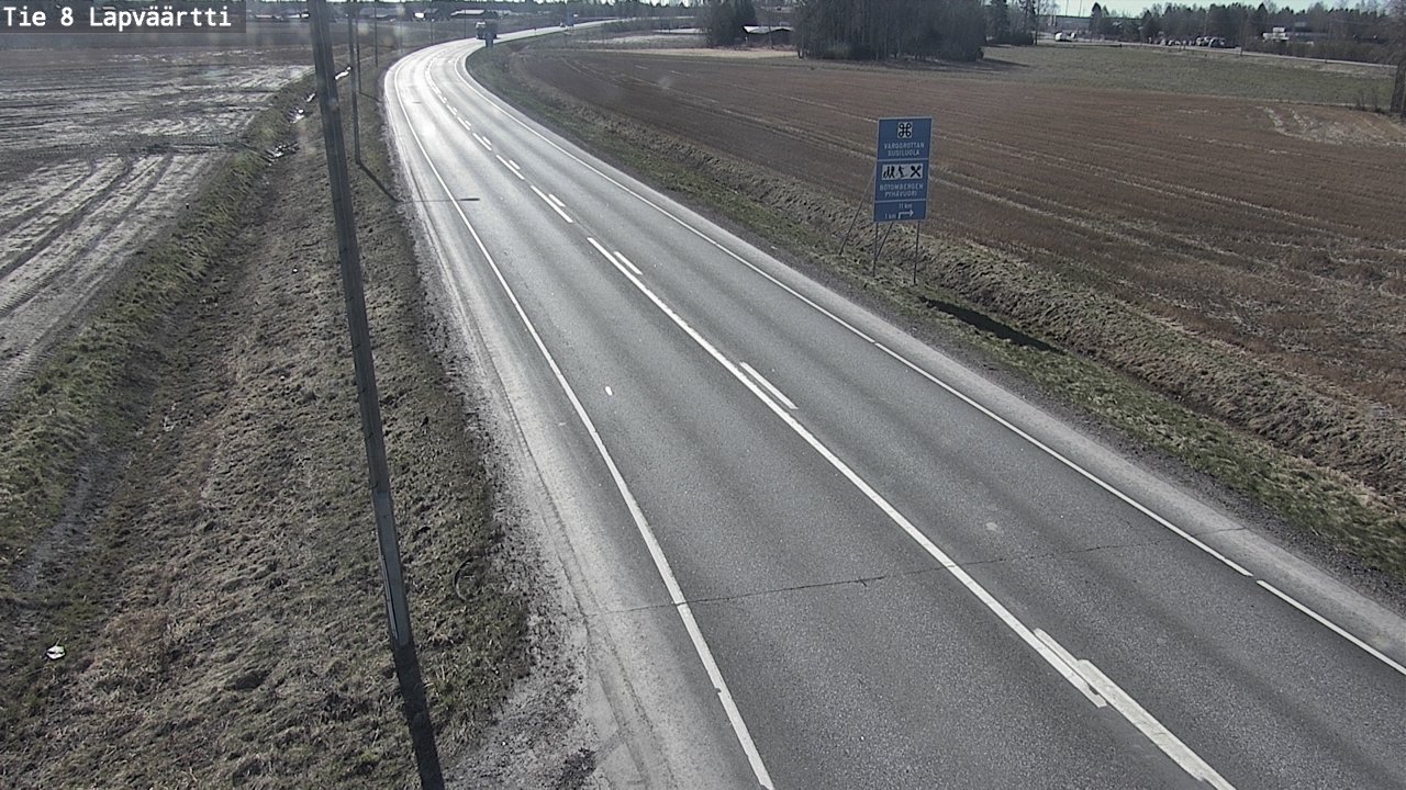 Weather Camera Image Väg 8 Kristinestad, Lappfjärd, Kristiinankaupunki, Pohjanmaa