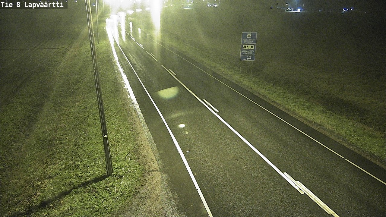 Weather Camera Image Väg 8 Kristinestad, Lappfjärd, Kristiinankaupunki, Pohjanmaa