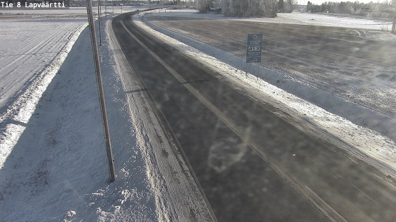 Weather Camera Image Väg 8 Kristinestad, Lappfjärd, Kristiinankaupunki, Pohjanmaa