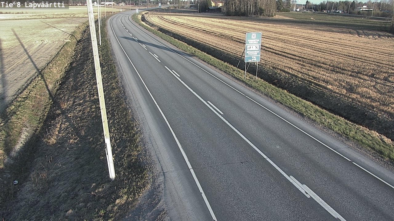 Weather Camera Image Väg 8 Kristinestad, Lappfjärd, Kristiinankaupunki, Pohjanmaa