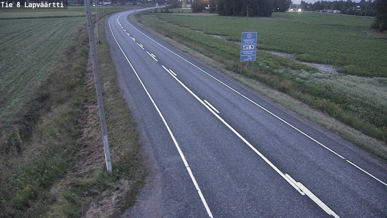 Weather Camera Image Road 8 Kristiinankaupunki, Lapväärtti, Kristiinankaupunki, Pohjanmaa