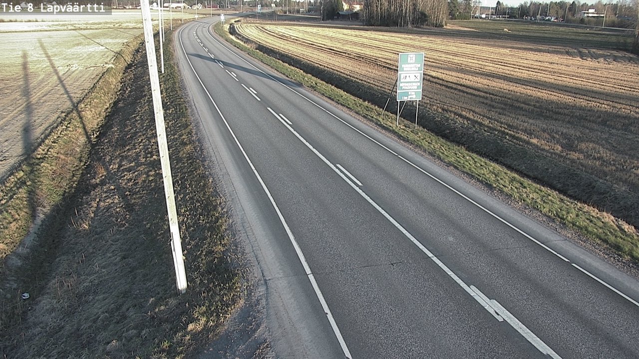 Weather Camera Image Väg 8 Kristinestad, Lappfjärd, Kristiinankaupunki, Pohjanmaa