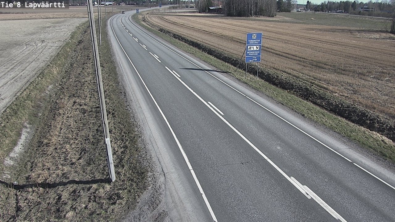 Weather Camera Image Väg 8 Kristinestad, Lappfjärd, Kristiinankaupunki, Pohjanmaa