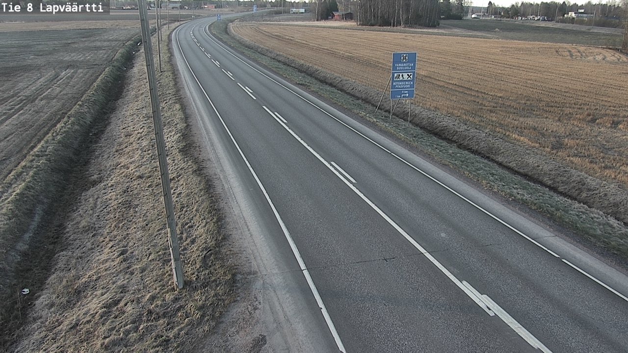 Weather Camera Image Väg 8 Kristinestad, Lappfjärd, Kristiinankaupunki, Pohjanmaa