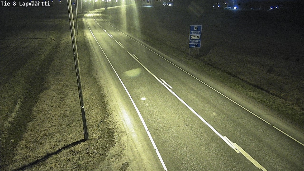Weather Camera Image Road 8 Kristiinankaupunki, Lapväärtti, Kristiinankaupunki, Pohjanmaa