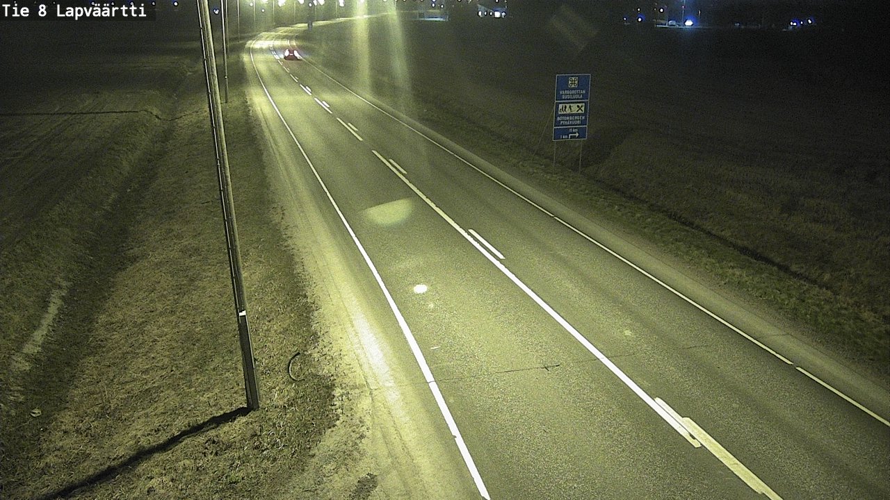 Weather Camera Image Väg 8 Kristinestad, Lappfjärd, Kristiinankaupunki, Pohjanmaa