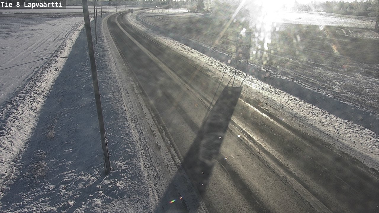 Weather Camera Image Road 8 Kristiinankaupunki, Lapväärtti, Kristiinankaupunki, Pohjanmaa
