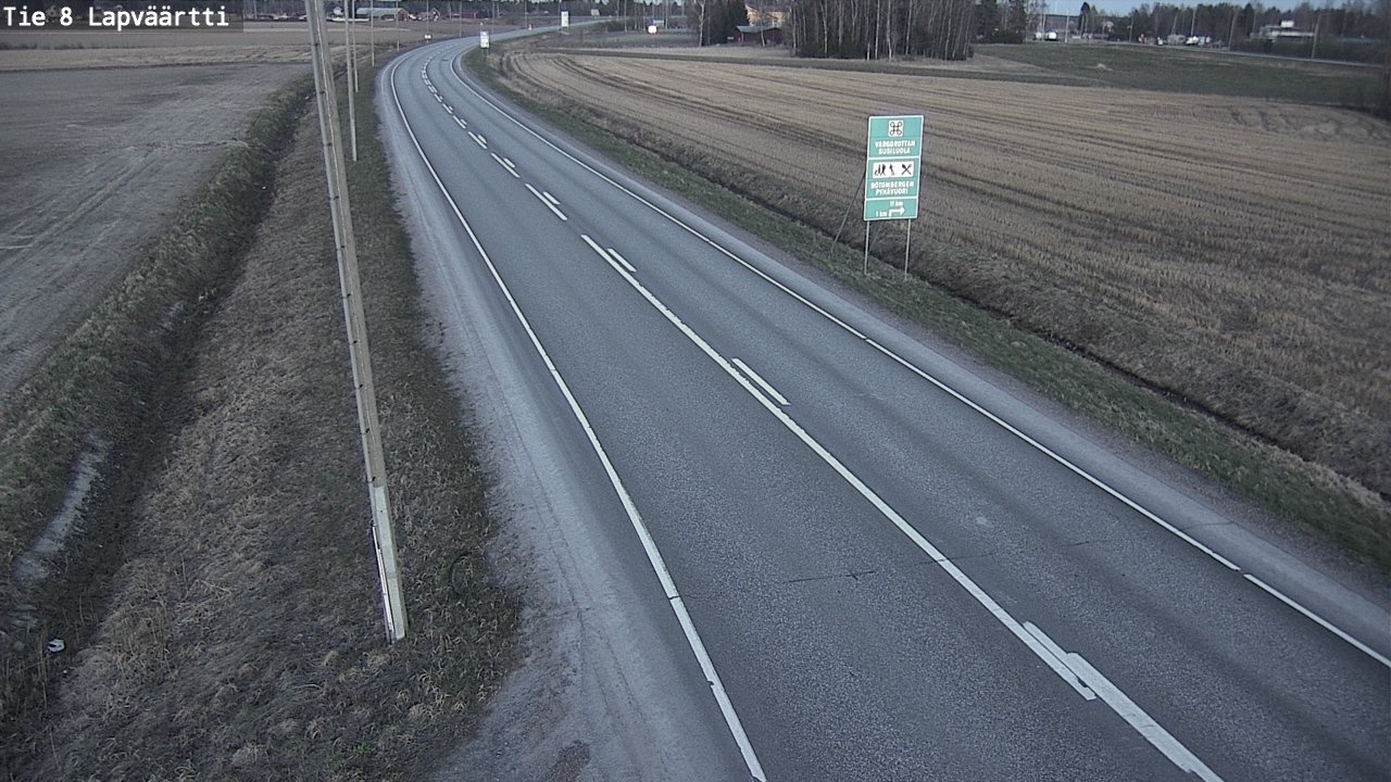 Weather Camera Image Väg 8 Kristinestad, Lappfjärd, Kristiinankaupunki, Pohjanmaa