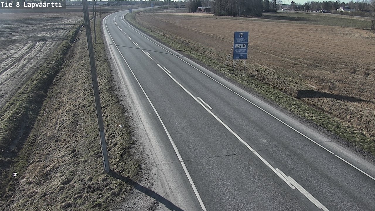 Weather Camera Image Väg 8 Kristinestad, Lappfjärd, Kristiinankaupunki, Pohjanmaa