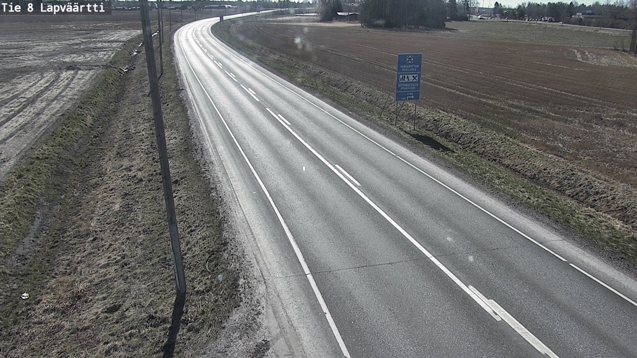 Weather Camera Image Väg 8 Kristinestad, Lappfjärd, Kristiinankaupunki, Pohjanmaa