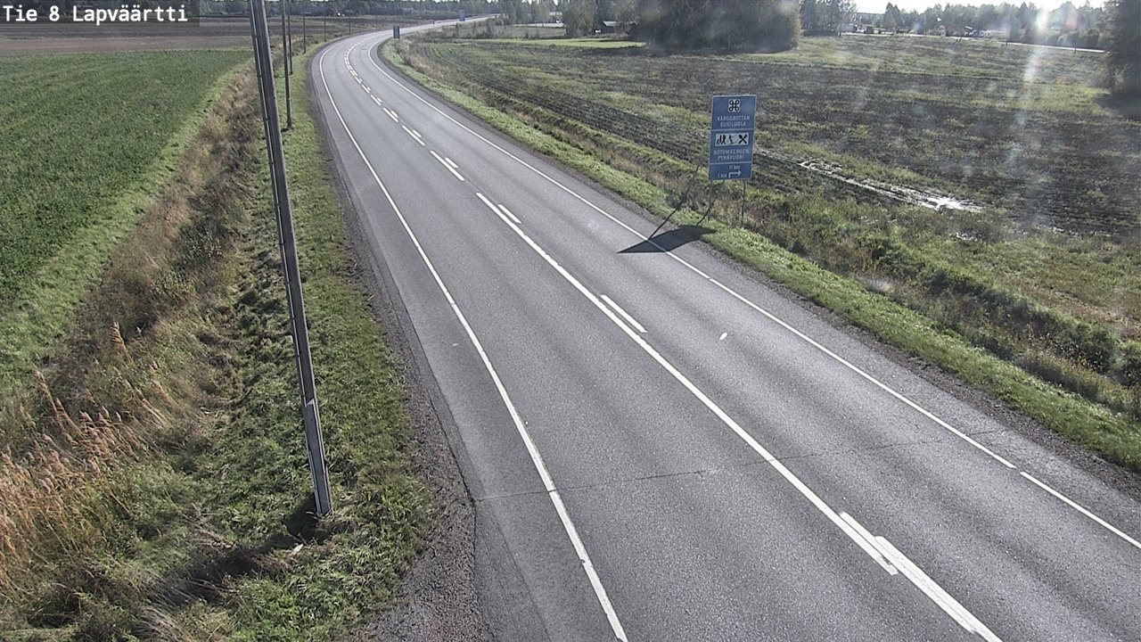 Weather Camera Image Road 8 Kristiinankaupunki, Lapväärtti, Kristiinankaupunki, Pohjanmaa
