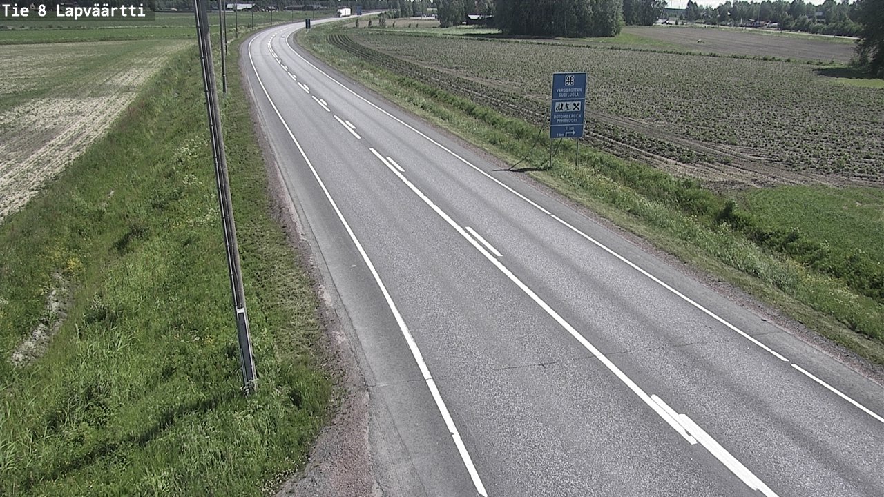 Weather Camera Image Road 8 Kristiinankaupunki, Lapväärtti, Kristiinankaupunki, Pohjanmaa