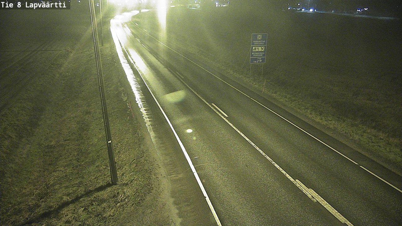 Weather Camera Image Väg 8 Kristinestad, Lappfjärd, Kristiinankaupunki, Pohjanmaa