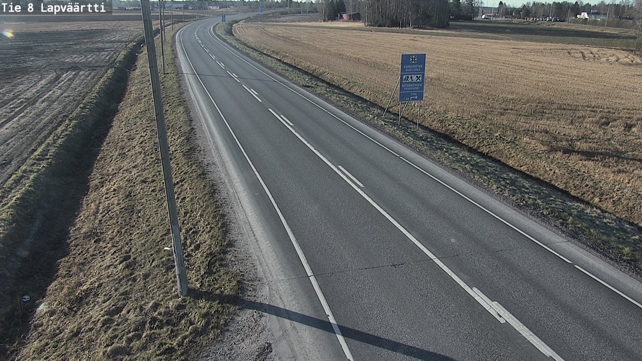 Weather Camera Image Väg 8 Kristinestad, Lappfjärd, Kristiinankaupunki, Pohjanmaa