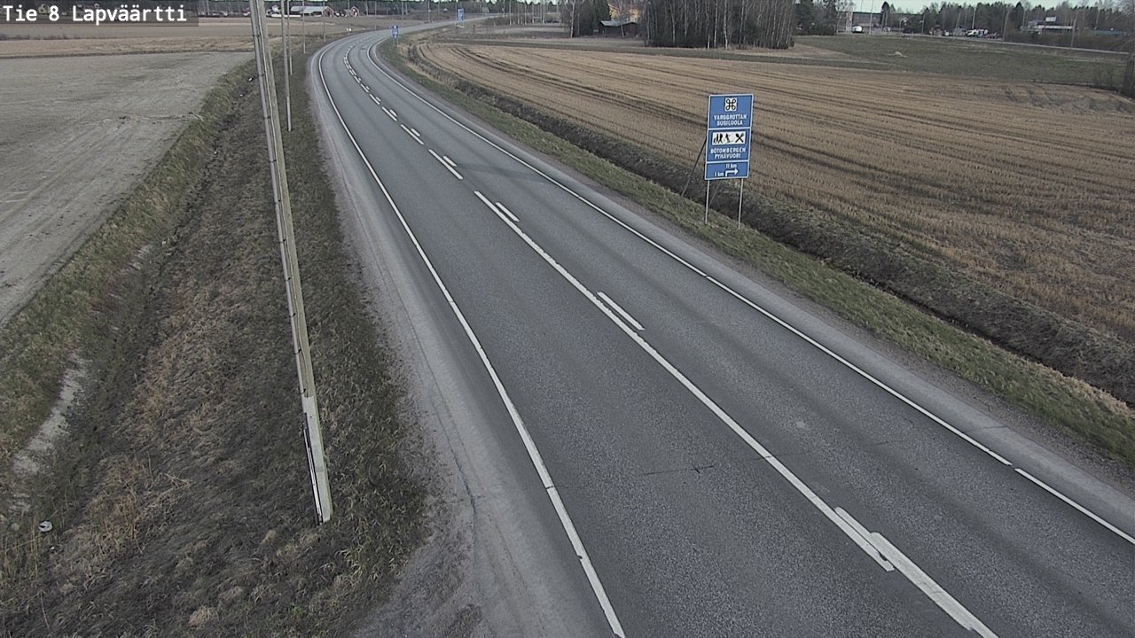 Weather Camera Image Väg 8 Kristinestad, Lappfjärd, Kristiinankaupunki, Pohjanmaa