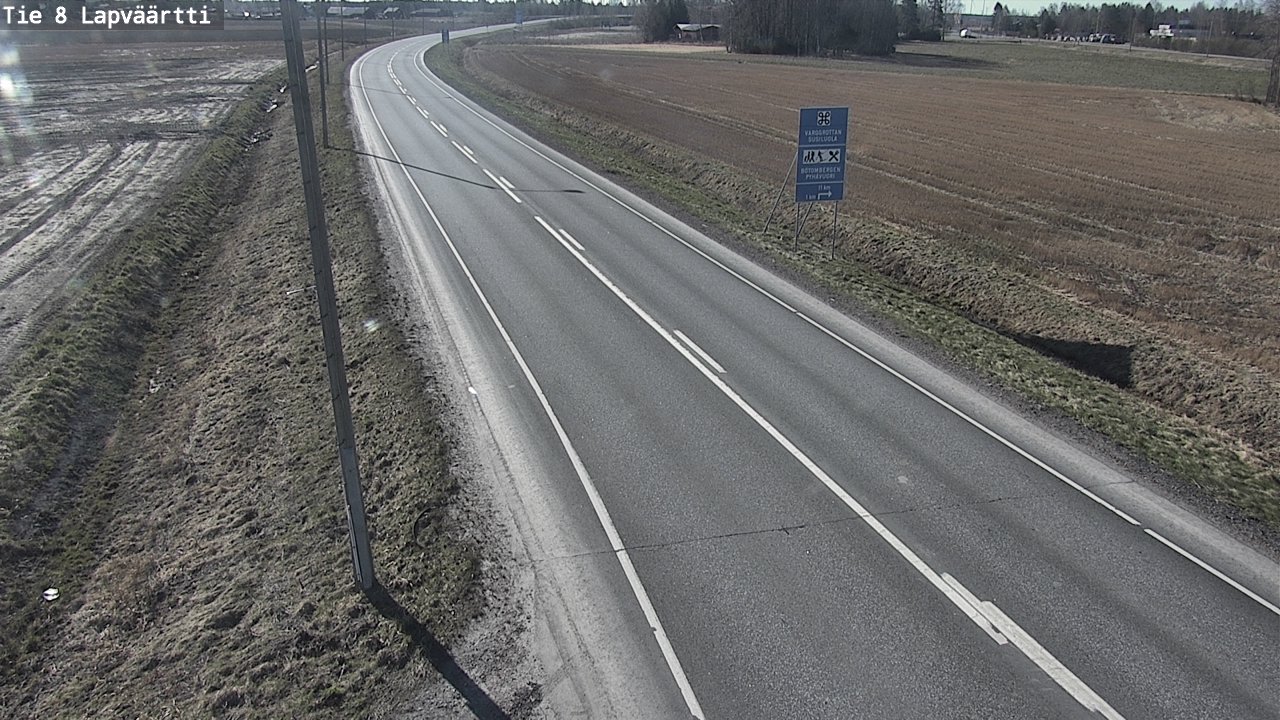 Weather Camera Image Väg 8 Kristinestad, Lappfjärd, Kristiinankaupunki, Pohjanmaa