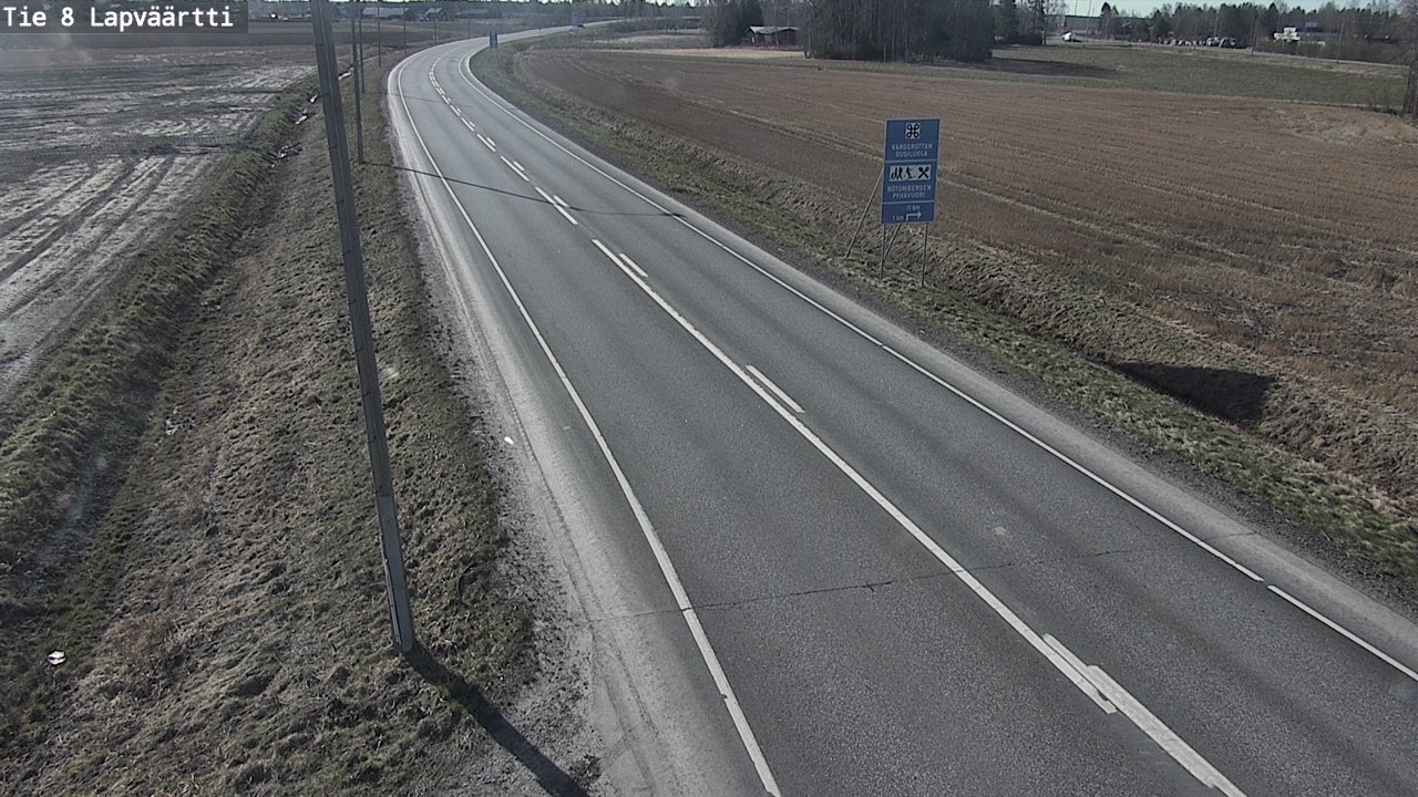 Weather Camera Image Väg 8 Kristinestad, Lappfjärd, Kristiinankaupunki, Pohjanmaa