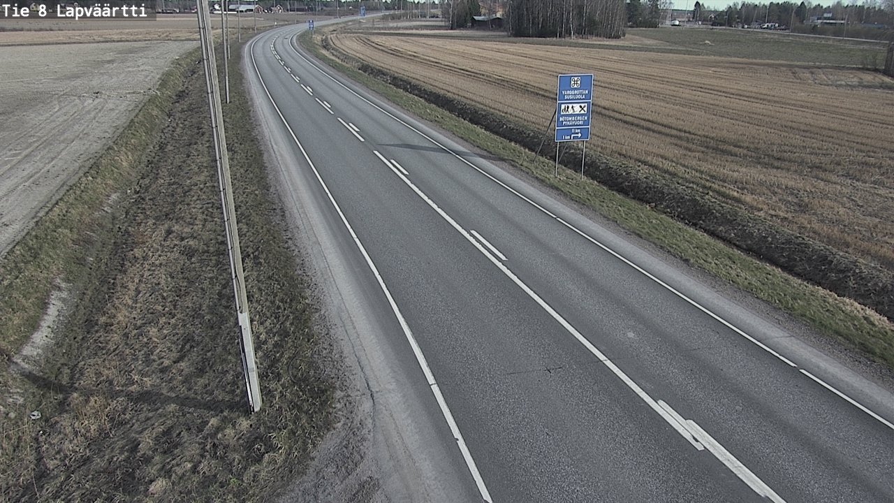 Weather Camera Image Väg 8 Kristinestad, Lappfjärd, Kristiinankaupunki, Pohjanmaa