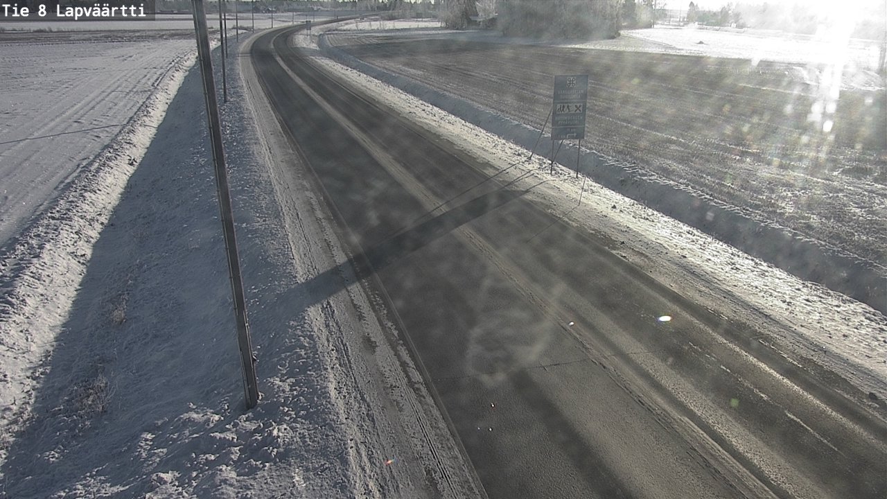 Weather Camera Image Road 8 Kristiinankaupunki, Lapväärtti, Kristiinankaupunki, Pohjanmaa