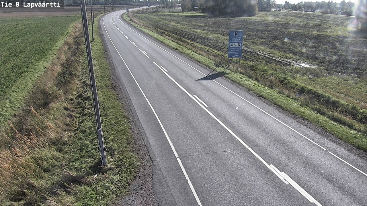 Weather Camera Image Road 8 Kristiinankaupunki, Lapväärtti, Kristiinankaupunki, Pohjanmaa
