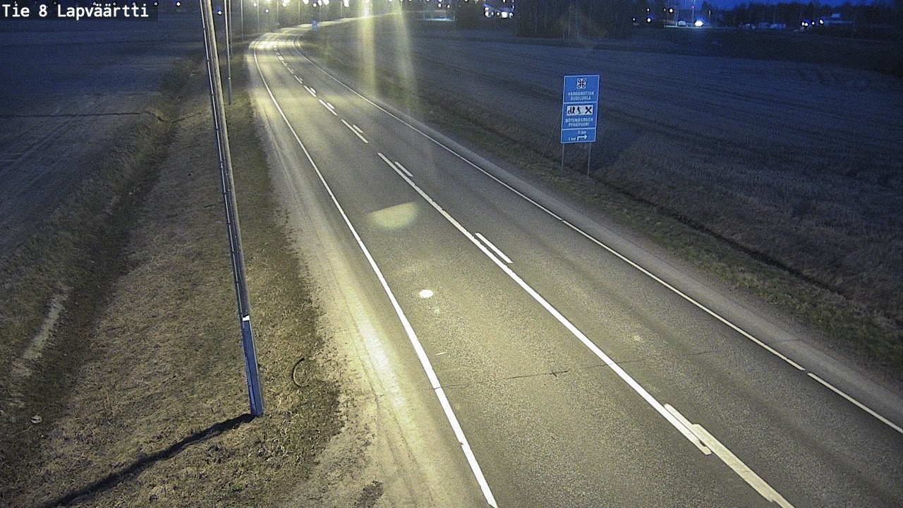 Weather Camera Image Väg 8 Kristinestad, Lappfjärd, Kristiinankaupunki, Pohjanmaa