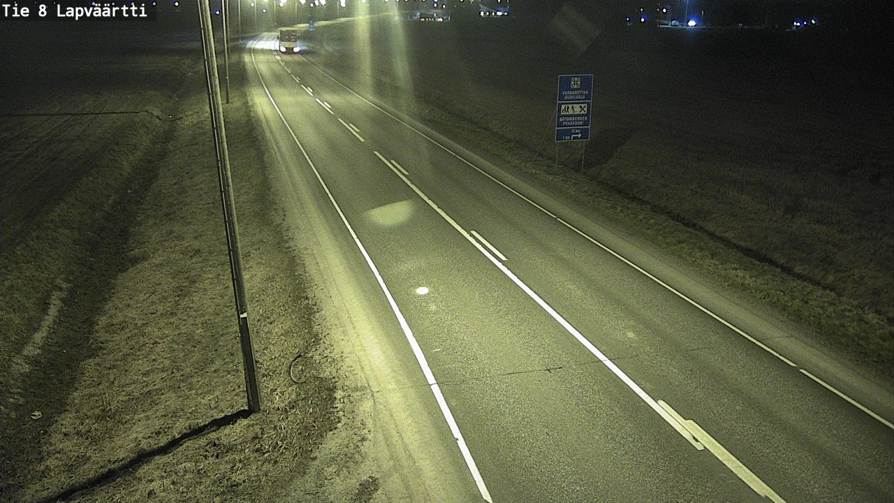 Weather Camera Image Väg 8 Kristinestad, Lappfjärd, Kristiinankaupunki, Pohjanmaa