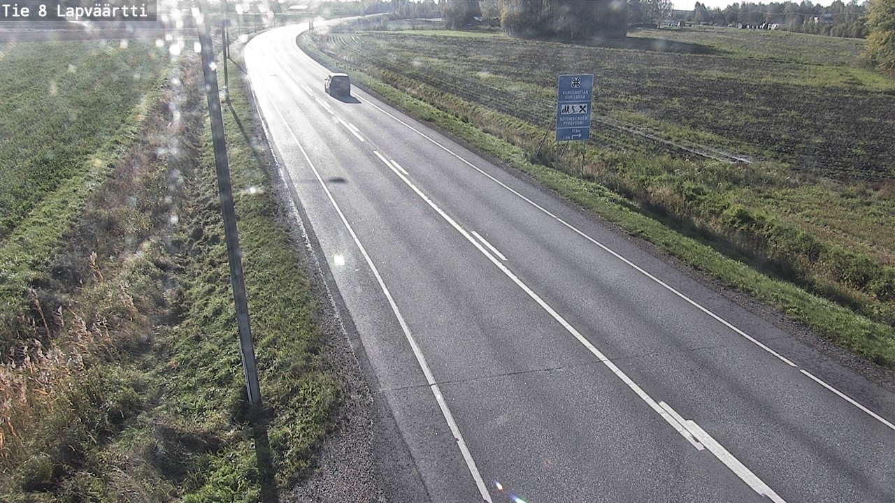 Weather Camera Image Road 8 Kristiinankaupunki, Lapväärtti, Kristiinankaupunki, Pohjanmaa