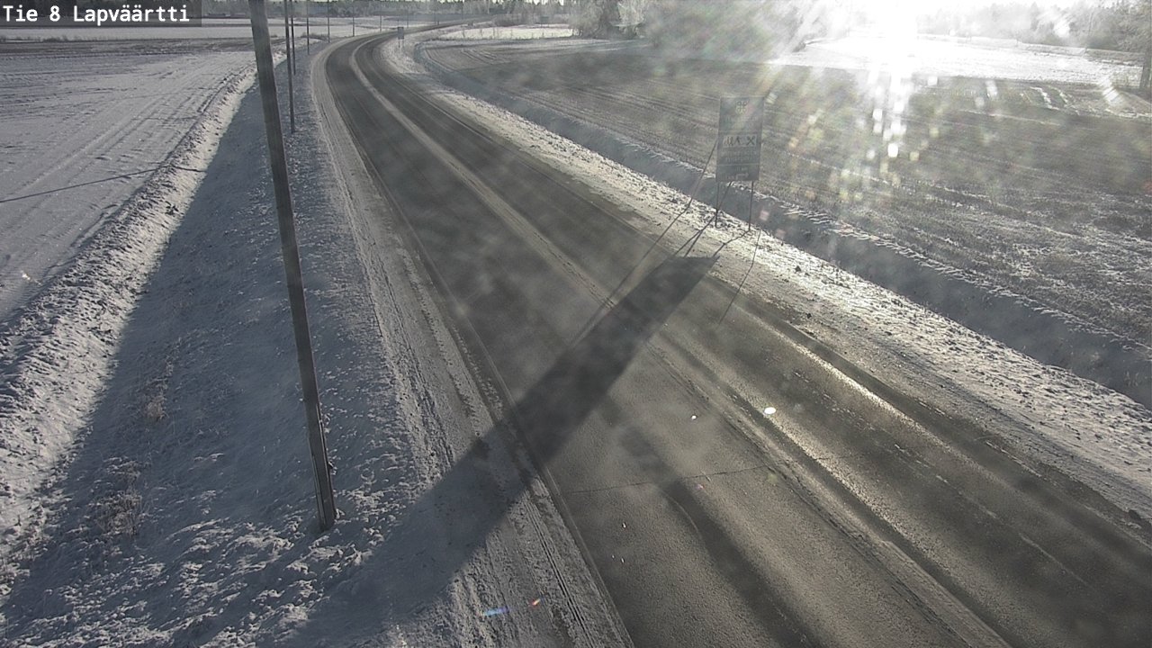 Weather Camera Image Road 8 Kristiinankaupunki, Lapväärtti, Kristiinankaupunki, Pohjanmaa
