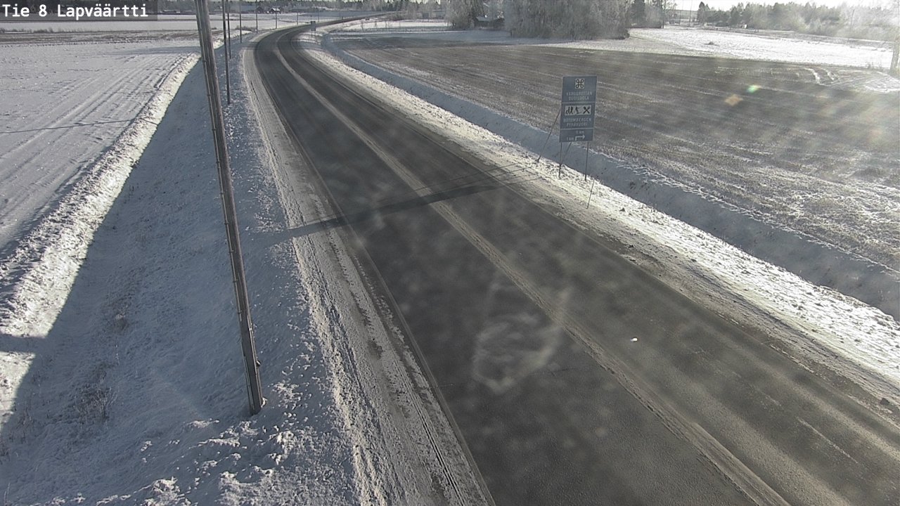 Weather Camera Image Road 8 Kristiinankaupunki, Lapväärtti, Kristiinankaupunki, Pohjanmaa