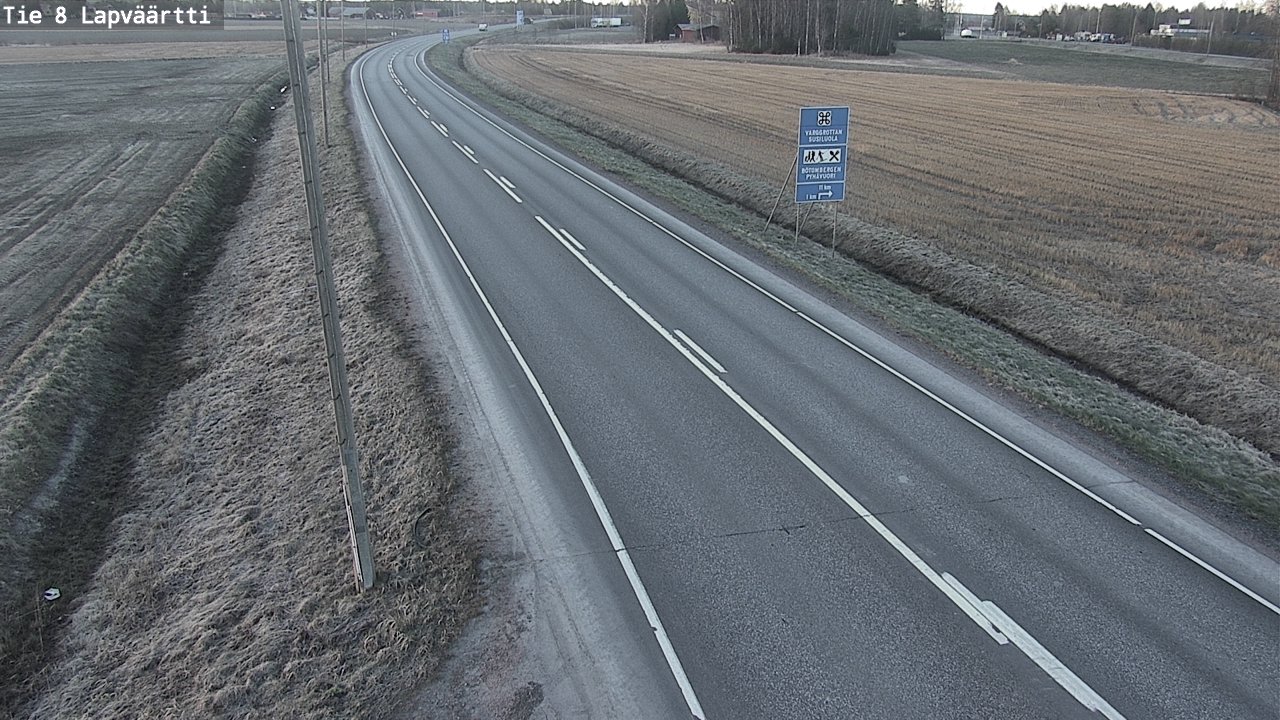Weather Camera Image Väg 8 Kristinestad, Lappfjärd, Kristiinankaupunki, Pohjanmaa