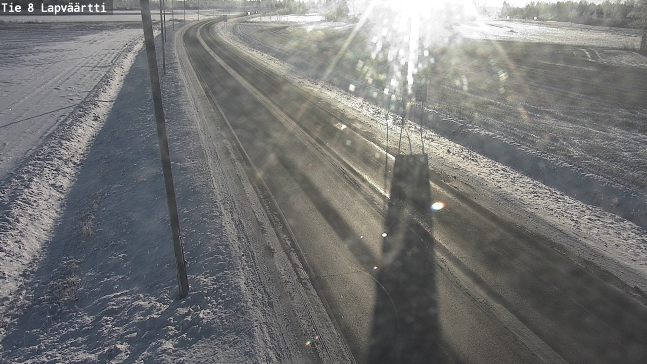 Weather Camera Image Road 8 Kristiinankaupunki, Lapväärtti, Kristiinankaupunki, Pohjanmaa