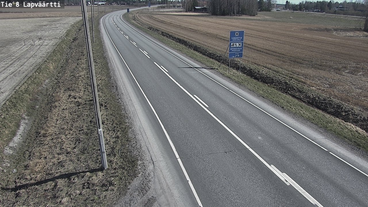 Weather Camera Image Väg 8 Kristinestad, Lappfjärd, Kristiinankaupunki, Pohjanmaa