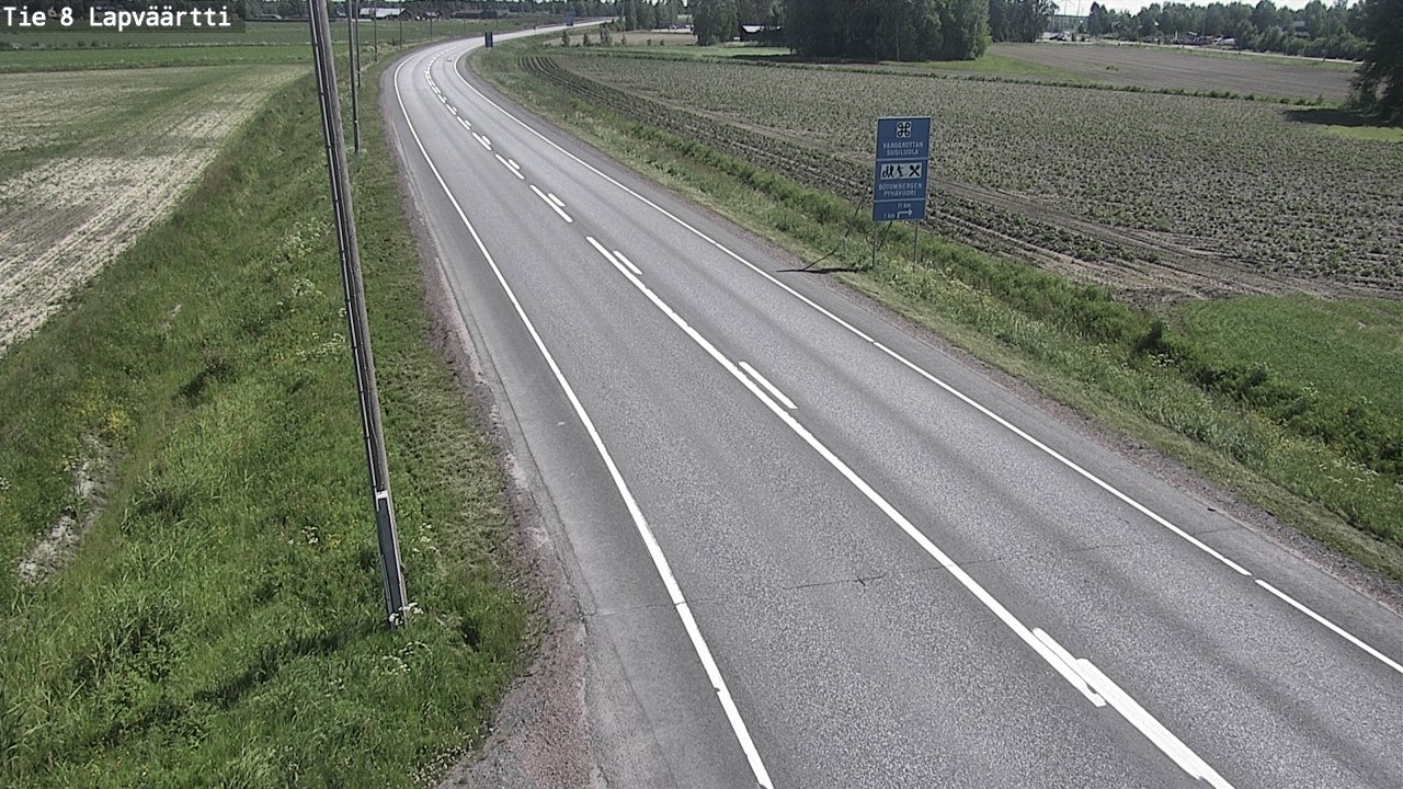 Weather Camera Image Road 8 Kristiinankaupunki, Lapväärtti, Kristiinankaupunki, Pohjanmaa