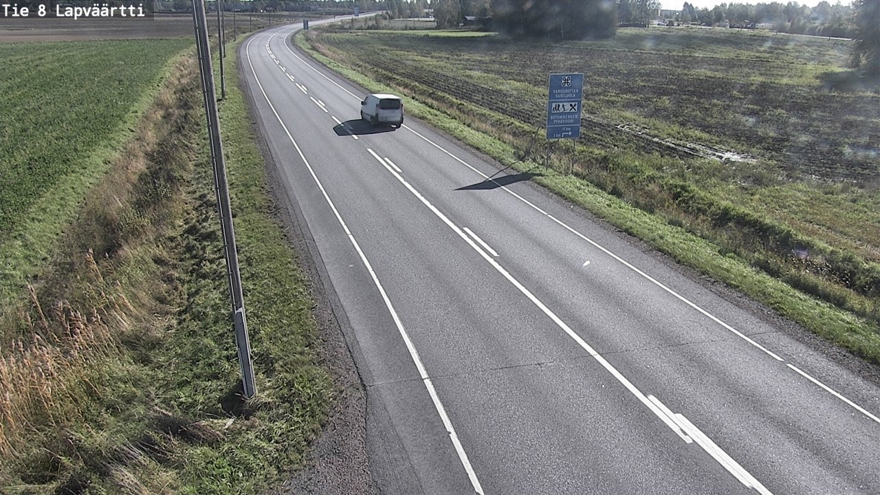 Weather Camera Image Road 8 Kristiinankaupunki, Lapväärtti, Kristiinankaupunki, Pohjanmaa