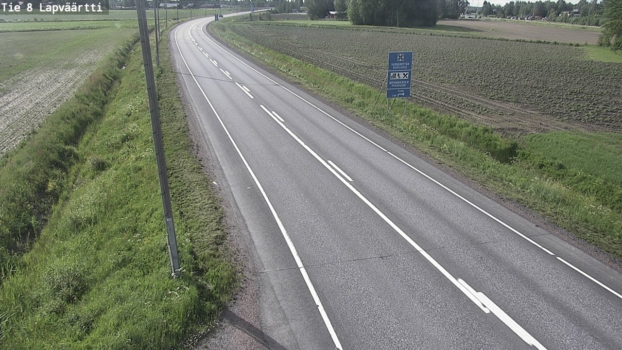 Weather Camera Image Road 8 Kristiinankaupunki, Lapväärtti, Kristiinankaupunki, Pohjanmaa