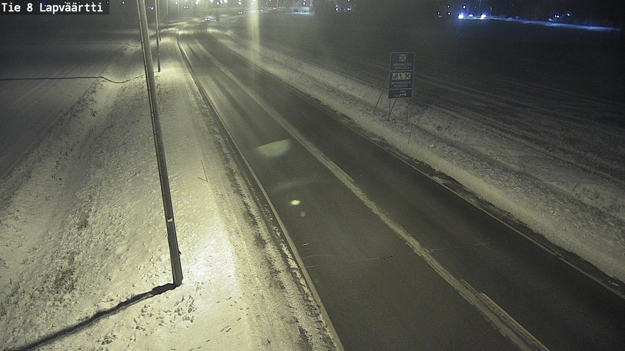 Weather Camera Image Road 8 Kristiinankaupunki, Lapväärtti, Kristiinankaupunki, Pohjanmaa